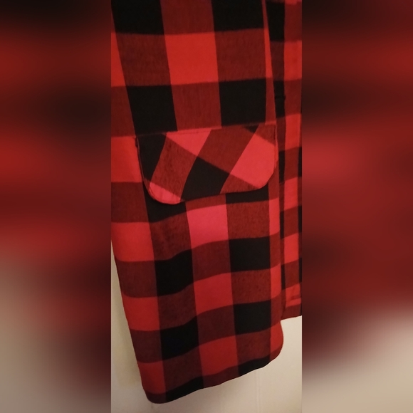 Black & Red Checkered Woman's Blazer Size 6 - Picture 4 of 4